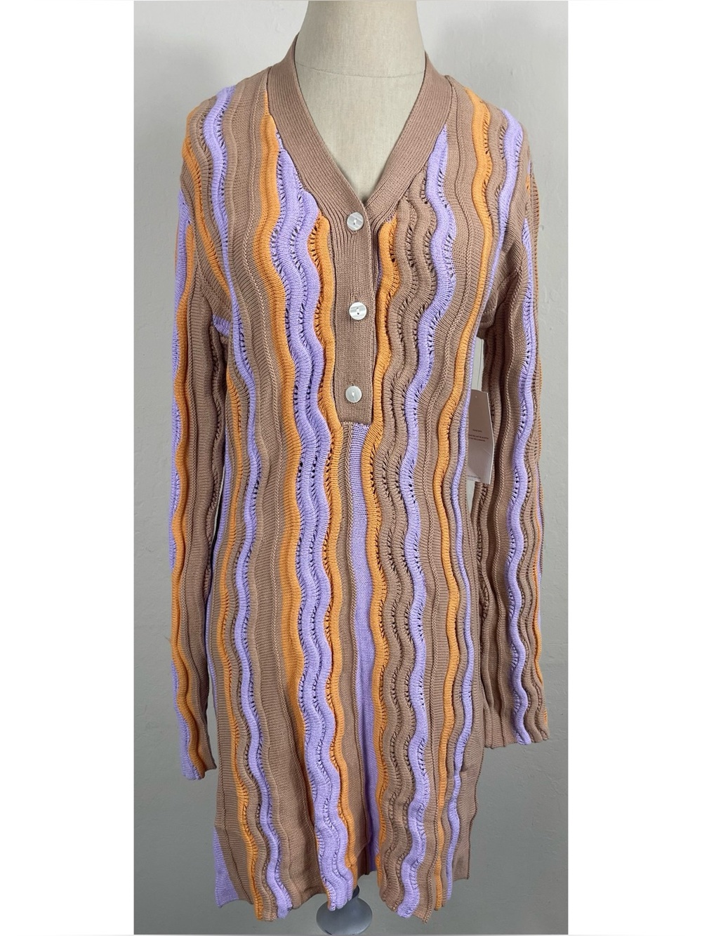 NWT The Wolf Gang Hera Knit Weave Mini Dress